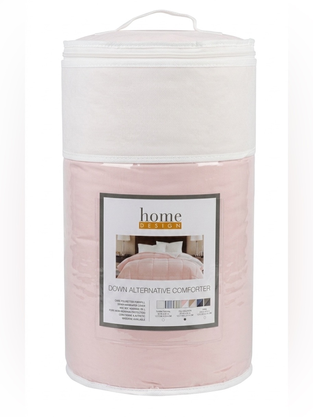 Soft Pink Down Alternative Comforter - Lightweight Cozy Comfort